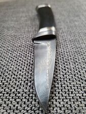 Damast  Messer- Gürtelmesser handgeschmiedet