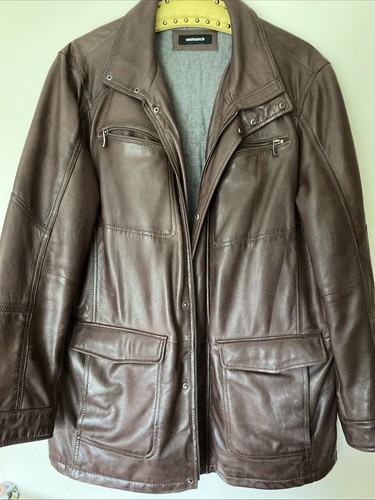 Echt leder jacke - leder, männer