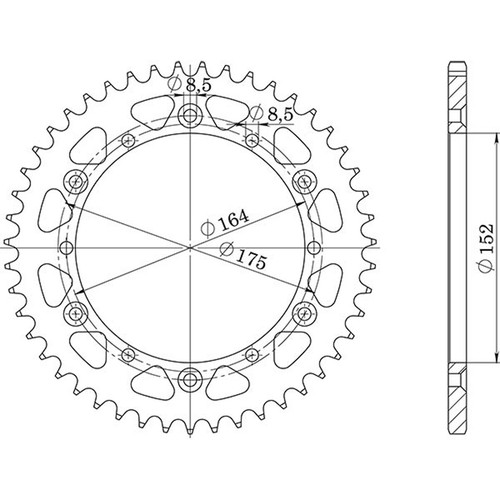 Corona acciaio p520 - corona, p520-d46