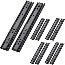 AOLISHENG Schubladenschienen 5 Paar, 500mm mit Kugellager, 3 Falten Vollauszug