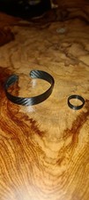 Ring und Armreif aus Vollcarbon, rar, Eyecatcher, unisex