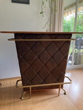 Tresen / Cocktail - Bar Lady Rock Vintage Gold / Braun Marke KARE Massivholz