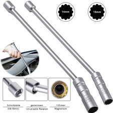 2025 Magnet Zündkerzenschlüssel 14 16 mm 3/8" Zündkerzen Glühkerzen Zwölfkant⭐⭐
