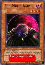 YuGiOh Red-Moon Baby (V.2) PSV-EN090 Rare Englisch Good unl.