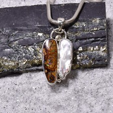 Opal Anhänger, 925er Silber