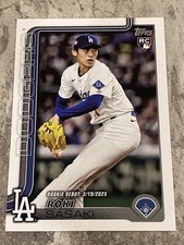2025 Topps Update Baseball Roki Sasaki Rc Rookie Debut US199 Los Angeles Dodgers