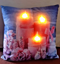 HSE LED Deko Kissen gefüllt