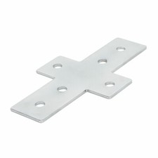 10x Verbinderplatte Stahl Nut