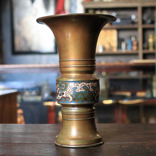 Antike messing cloisonné - antike,