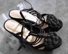 H&M, Keilabsatzschuhe,schwarz,Gr.38