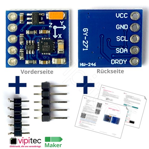 Achsen kompass 5v - 🧭, |