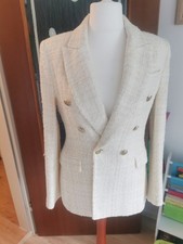 Zara Blazer Bouclé Creme
