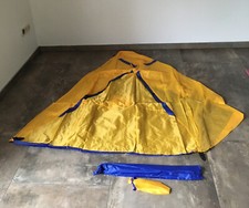 Strandmuschel 270x120x110 Blau/Gelb