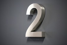 Hausnummer Premium Edelstahl