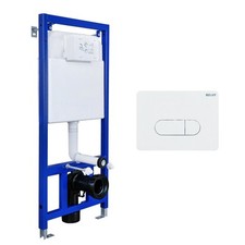 Trockenbau WC-Vorwandelement Montageelement Wand-WC mit Betätigungsplatte Set