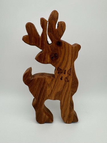 Holz hirsch aus eiche - holz,