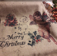 Engel-Tischläufer,weihnachtlich,grobe Optik