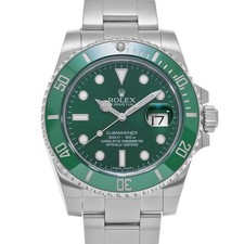 ROLEX Submariner Date 116610LV grün Gehäusegröße 40×40mm gebrauchte Herrenuhr...