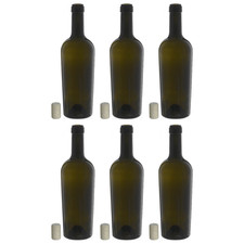 6er Set 750 ml Weinflasche zum