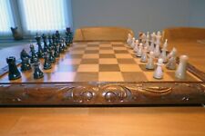 Schachbrett aus Holz ( Antik )