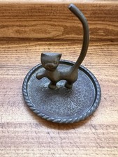 Vintage Messing Katzen Ring