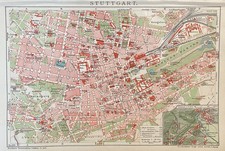 antike Landkarte: Stadtplan