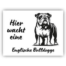 Englische Bulldogge Schild -