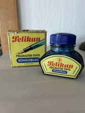 Pelikan * Tinten Glasflasche mit Schachtel * Günther Wagner 