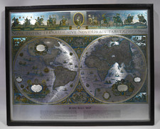 Silberfolie Blaeu Wall Map der