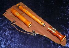 Patina extrem! RARITÄT-Sammler: SAMPO/Lippold-Hammig Alt-Blockflöte, Klappe, deu