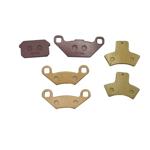 6pcs front rear brake pads - rear,