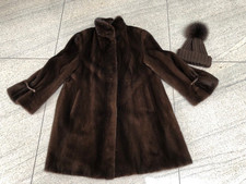 Nerzmantel Gr. I42 / M Braun