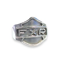 Herrenring Harley Davidson FXR , Handgefertigt 925 Silber UNIKAT 