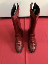 Stiefeletten PERTTi  PALMROTH  Lack aus Finnland,   ROT,   D 38,