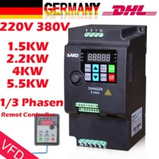 220V 380V 0.75KW 1.5KW 2.2KW 4KW 5.5KW 1HP / 3HP Frequenzumrichter Inverter VFD