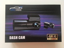 AUTOKAMERA GKU D600 Dashcam Auto Vorne Hinten App 4K/2,5K Wifi 64GB SD Karte