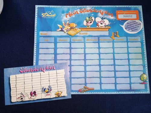Diddl stundenplan time - 2x,