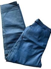 !!  Lederhose  super weiches Echtleder blau Gr; 34  von OFATTI