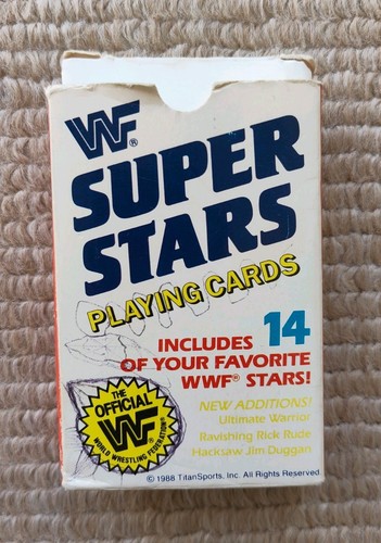 Wwf superstars playing - playing, cards