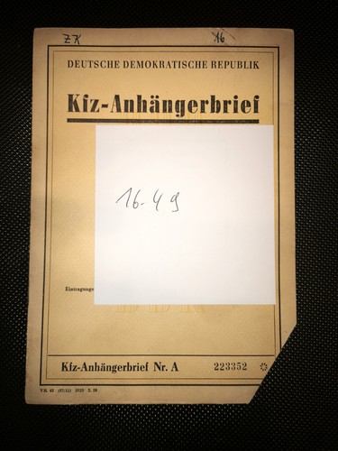 Ddr kfz brief traktor - brief,