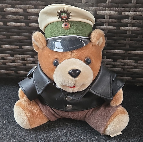 Vintage polizei teddybär - polizei,