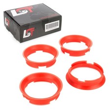 4x Zentrierringe Rot Alufelgen