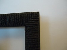 Bilderrahmen 25x30cm schwarz Relief Holz Rahmen für Keilrahmen Leinwand geeignet