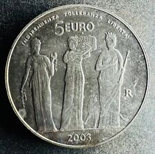 5 Euro 2003 San Marino „ Unabhängigkeit, Toleranz, Freiheit “ KM#452 K010624AE
