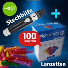 Lanzetten 100 Stück 30G Lanzette farbig + Stechhilfe ⭐️⭐️⭐️⭐️⭐️