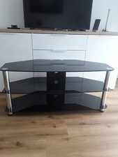 Tv-Tisch ( Glas-Aluminium)