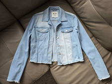 Mustang Damen Jeansjacke blau Gr. M - L absolut NEUwertig Fransen Used NP 109 €