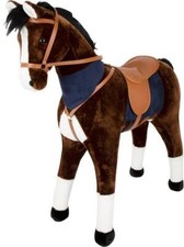 Stehpferd XL mit Sound, braun