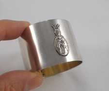 *RAR* Massiver Serviettenring Schmiedegilde (?) aus 800er Silber um 1914