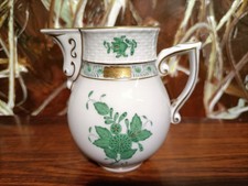 HEREND Hungary Apponyi grün / vert - edles Milchkännchen 635/AV